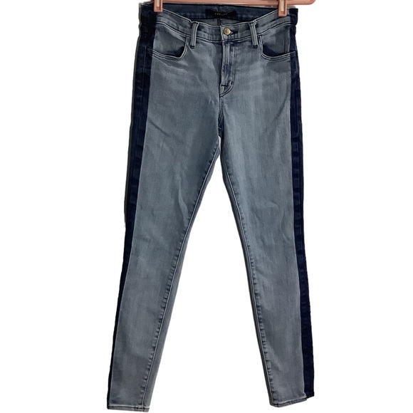 J BRAND mid rise super skinny jeans two toned size 28 - Picture 1 of 4